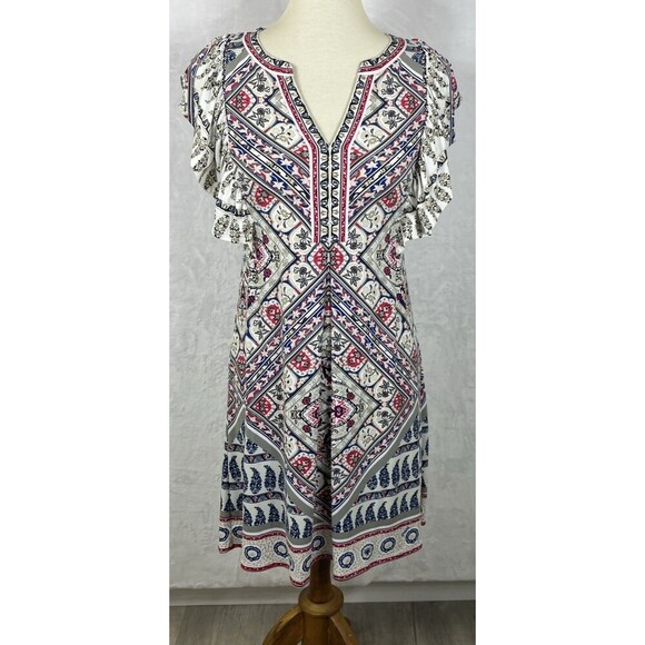 Hale Bob Women's Dress Jersey Knit Boho Multicolor Size XS - Picture 1 of 10